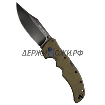 Нож Recon 1 Plain Clip Point CTS-XHP Blade, OD Green Handle Cold Steel складной CS 27TLCVG